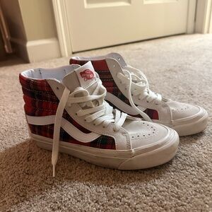 Vans X Pendleton Sk8-Hi 38 DX Red Plaid Sneakers